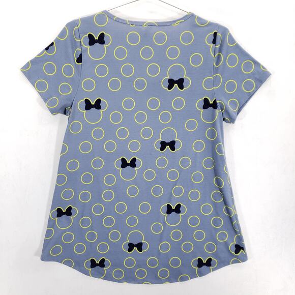 LuLaRoe Minnie Mouse Shirt Womens Medium Geometric Disney High Low Hem Pullover - Picture 4 of 6